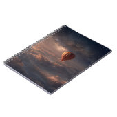 Celestial Hot Air Ballon Sky Notebook Notizblock (Linke Seite)