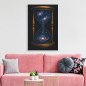Celestial Hourglass mit blühenden Galaxien Leinwanddruck (Insitu (Wohnzimmer))
