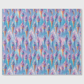 Celestial Ice Cream Cones Geschenkpapier (Flach)