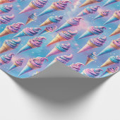Celestial Ice Cream Cones Geschenkpapier (Ecke)