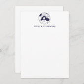 Celestial Intergalactic Space Girl Personalisiert Mitteilungskarte (Vorne/Hinten)