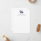 Celestial Intergalactic Space Girl Personalisiert Mitteilungskarte (Vorderseite/Rückseite Beispiel)