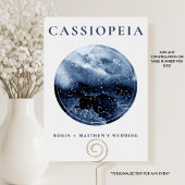 Celestial, jede Konstellation blau und grau Tischnummer