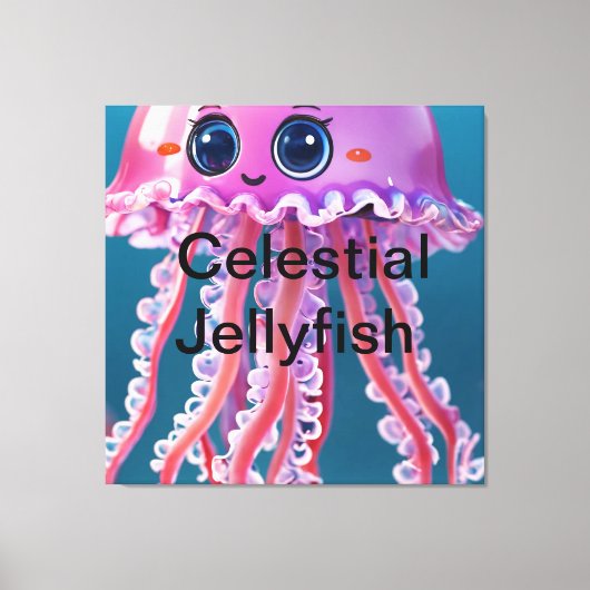 Celestial Jellyfish Leinwanddruck (Vorderseite)