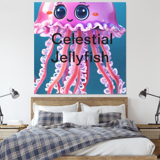 Celestial Jellyfish Leinwanddruck (Insitu (Schlafzimmer))