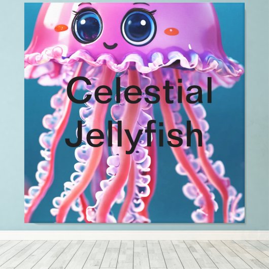 Celestial Jellyfish Leinwanddruck (Insitu (Holzboden))
