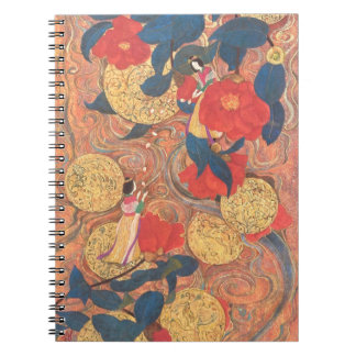 Celestial Journey in Gold and Camellia Notizblock