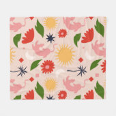 Celestial Jungle Fleecedecke (Vorderseite (Horizontal))