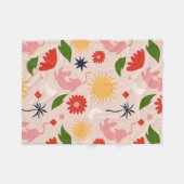 Celestial Jungle Fleecedecke (Vorderseite (Horizontal))