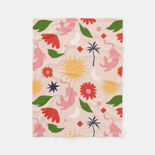 Celestial Jungle Fleecedecke (Vorderseite)