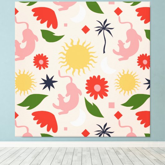 Celestial Jungle Leinwanddruck (Insitu (Holzboden))