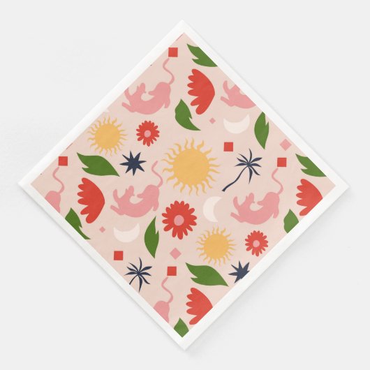 Celestial Jungle Serviette (Ecke)