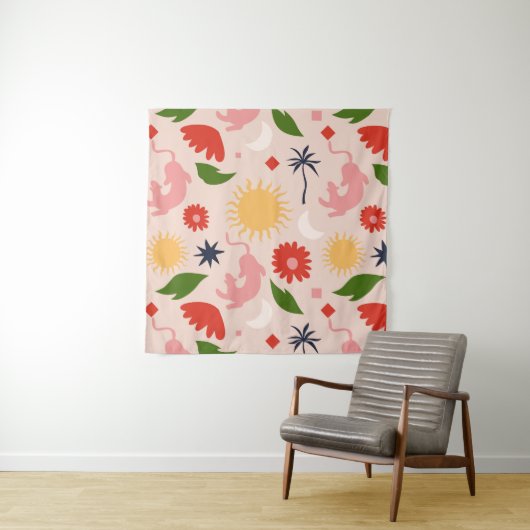 Celestial Jungle Wandteppich (Beispiel)