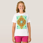 Celestial Knot Art Prints | Unique Star Patterns T-Shirt (Vorne ganz)