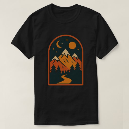 Celestial Landscape Men's Dark T-Shirt (Design vorne)