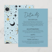 Celestial Large Wedding Enclosure Card Begleitkarte (Vorne/Hinten)