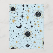 Celestial Large Wedding Enclosure Card Begleitkarte (Rückseite)