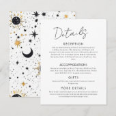 Celestial Large Wedding Enclosure Card Begleitkarte (Vorne/Hinten)