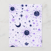 Celestial Large Wedding Enclosure Card Begleitkarte (Rückseite)