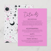 Celestial Large Wedding Enclosure Card Begleitkarte (Vorne/Hinten)