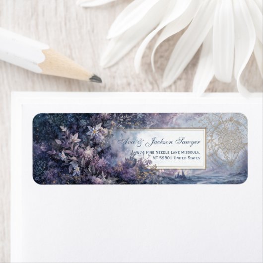 Celestial Lavender Cosmic Gilded Botanical (Insitu)