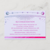 Celestial Lavender Modern Accommodation Begleitkarte (Vorderseite)