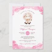 Celestial Leo Astrology Sign Baby Dusche Einladung (Vorderseite)