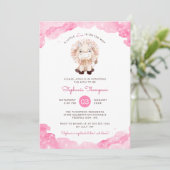 Celestial Leo Astrology Sign Baby Dusche Einladung (Stehend Vorderseite)