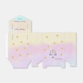 Celestial Libra Watercolor | 1st Birthday Geschenkschachtel (Ungefaltet)