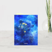 Celestial Liebe Bärenstars 1. Hochzeitstag Karte (Rückseite)