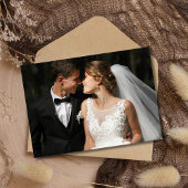 Celestial Liebe Dankbarkeit Foto Hochzeit Vielen D Dankeskarte