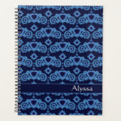 Celestial Liebe Stars Hearts Name Midnight Blue Planer (Vorderseite)
