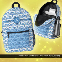 Celestial Liebe Stars Herz Muster Mit Monogramm