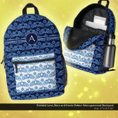 Celestial Liebe Stars Herz Muster Mit Monogramm Bedruckter Rucksack