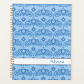Celestial Liebe Stars Herz Name Light Blue Planer (Vorderseite)