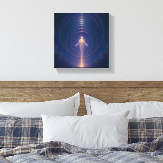 Celestial Light Being Wall Art Leinwanddruck (Insitu (Schlafzimmer))