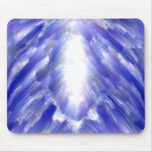 Celestial Light Burst Abstrakte Kunst drucken Mousepad