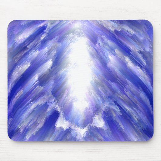 Celestial Light Burst Abstrakte Kunst drucken Mousepad (Vorne)