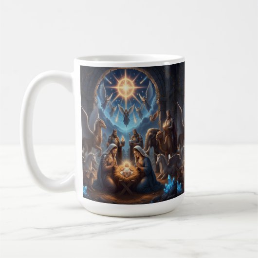 Celestial Light Over Unity – Inspirational Mug Kaffeetasse (Links)