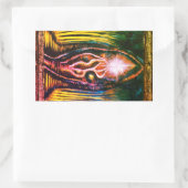 Celestial Light Rechteckiger Aufkleber (Tasche)