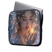 Celestial Lightbearer - Angel Holding the Star Laptopschutzhülle (Vorderseite Links)