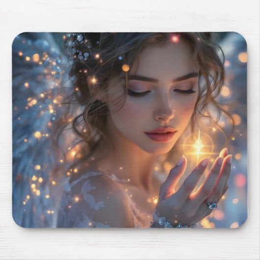 Celestial Lightbearer - Angel Holding the Star Mousepad (Vorne)