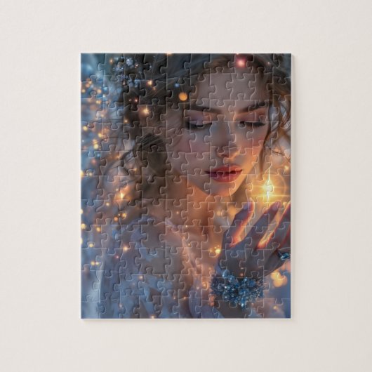 Celestial Lightbearer - Angel Holding the Star Puzzle (Vertikal)
