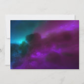 Celestial Lila Aquamarine Gold Sun Moon Stars Save The Date (Rückseite)