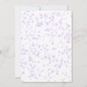 Celestial Lila Gold Stars Baby Sprinkle Dusche Einladung (Rückseite)