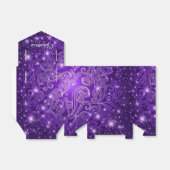 Celestial Lila Wirbel & Stars Zelt Gefallen Box Geschenkschachtel (Ungefaltet)