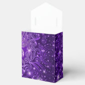 Celestial Lila Wirbel & Stars Zelt Gefallen Box Geschenkschachtel (Geöffnet)