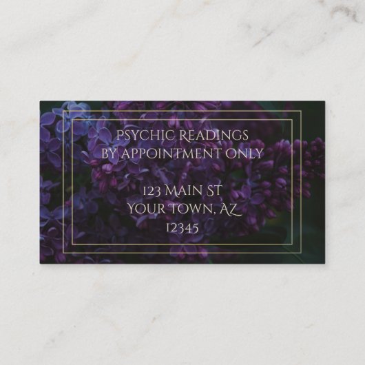 Celestial Lilac Visitenkarte (Rückseite)
