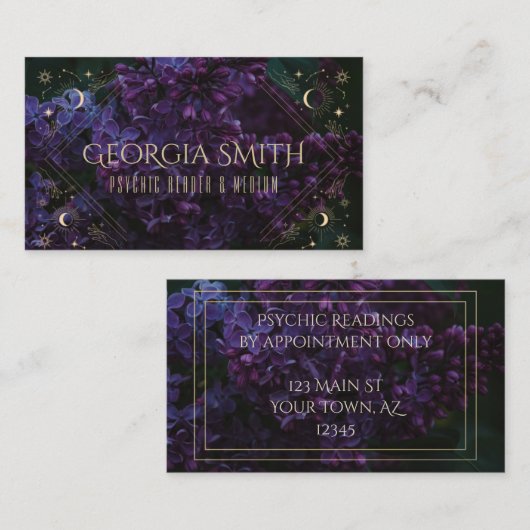Celestial Lilac Visitenkarte (Vorne/Hinten)