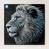 Celestial Lion Night Sky Ai Art Puzzle (Vertikal)